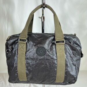 Kipling Metallic Nylon Travel Mini Duffle Bag